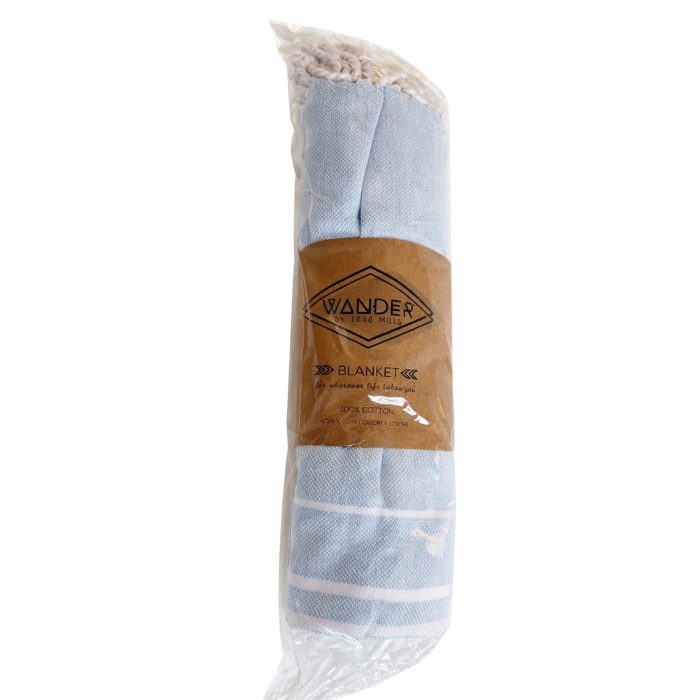 1888 Mills Blue Cotton Towel